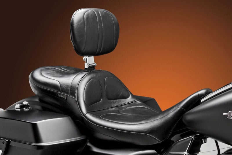 Le Pera Maverick Daddy Long Legs Seat Black One-Piece Vinyl #LK-957DLBR
