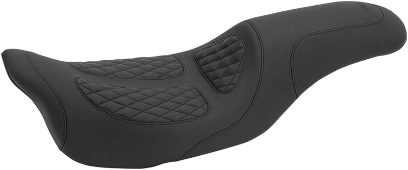 Mustang Dave Perewitz Signature Series Fastback 2-Up Seat Black Vinyl #76981