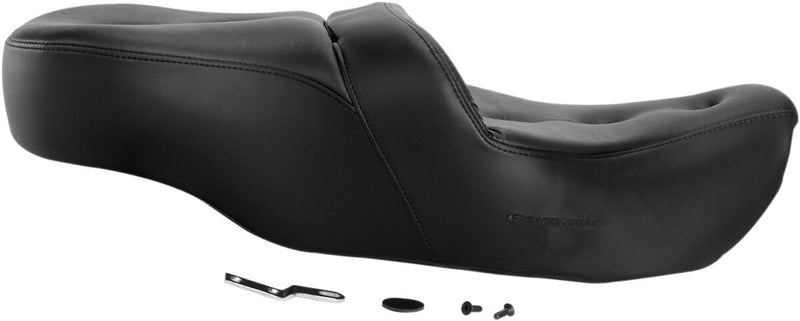 Saddlemen Road Sofa PT Seat for 1997-2007 Harley-Davidson Road King and 2006-2007 Harley-Davidson Street Glide Motorcycles Black #897-06-181