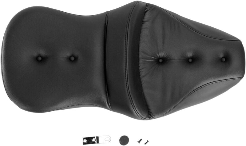 Saddlemen Road Sofa PT Seat for 1997-2007 Harley-Davidson Road King and 2006-2007 Harley-Davidson Street Glide Motorcycles Black #897-06-181