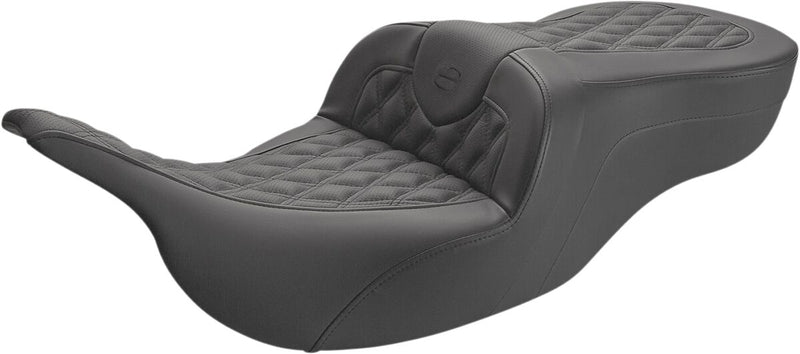 Saddlemen Road Sofa LS Seat for 1997-2007 Harley-Davidson Electra Glide and 1998-2007 Harley-Davidson Road Glide Black #897-07-182