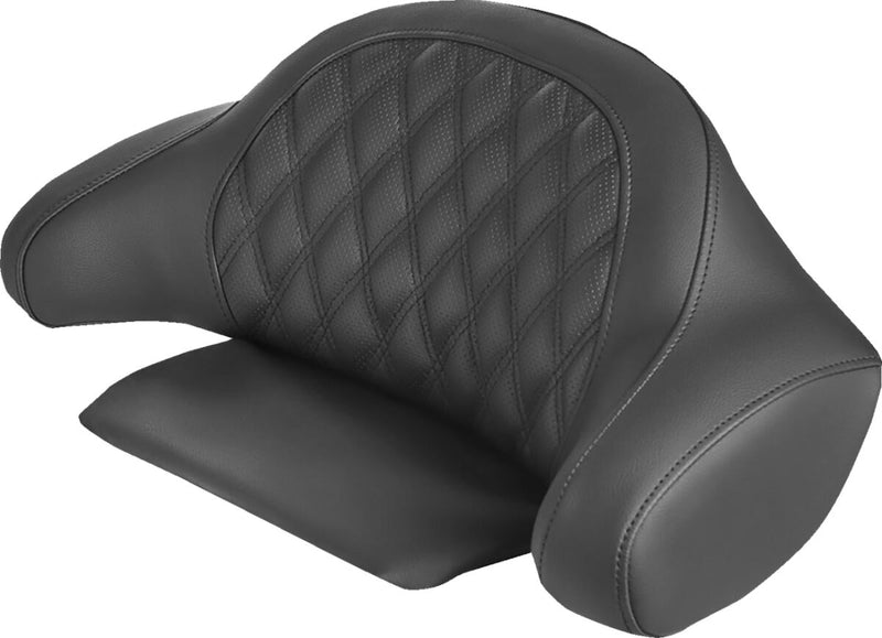 Saddlemen Roadsofa LS Tour Pack Backrest Pad Cover in Black For 1990-2013 FLHR, FLHT, FLHX & FLTR Touring Models #90-11884LS