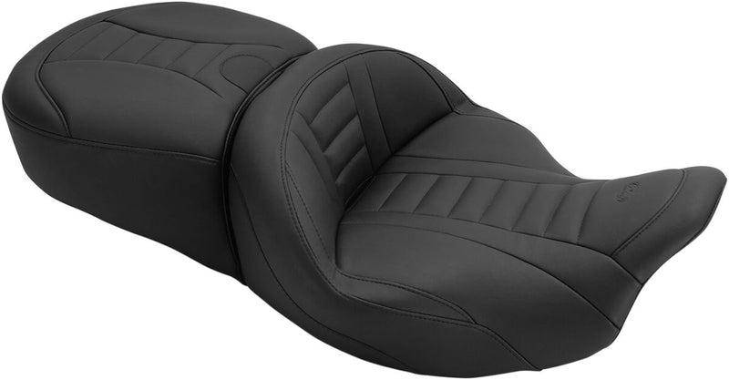 Mustang One-Piece Deluxe 2-Up Touring Seat Black 2-Up Seat #79006