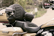 Mustang One-Piece Deluxe 2-Up Touring Seat Black 2-Up Seat Each