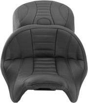Mustang One-Piece Vintage 2-Up Touring Seat Black 2-Up Seat Vinyl #79596