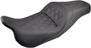 Saddlemen Slim-LS Seat for 2008-2025 Harley-Davidson Touring and 2009-2013 Harley-Davidson Trikes Black Fitment Harley-Davidson