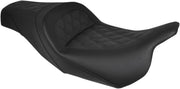 Saddlemen Slim-LS Seat for 2008-2025 Harley-Davidson Touring and 2009-2013 Harley-Davidson Trikes Black Fitment Harley-Davidson #808-07B-162
