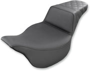 Saddlemen Black Lattice-Stitch Step-Up Seat for 2008-2025 Harley-Davidson Touring Models #808-07B-173