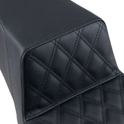 Saddlemen Black Step-Up with Lattice-Stitched Driver Seat for 1997-2007 Harley-Davidson Road King and 2006-2007 Harley-Davidson Street Glide Motorcycles #897-06-172
