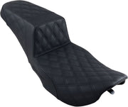 Saddlemen Black Lattice Stitch Step-Up Seat for 1997-2007 Harley-Davidson Road King and 2006-2007 Harley-Davidson Street Glide Motorcycles #897-06-175