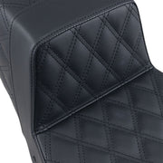 Saddlemen Black Lattice Stitch Step-Up Seat for 1997-2007 Harley-Davidson Road King and 2006-2007 Harley-Davidson Street Glide Motorcycles #897-06-175