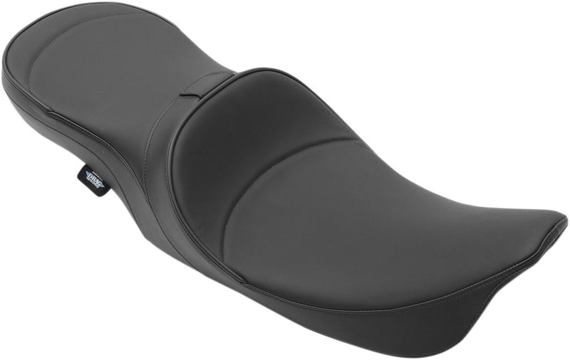 Drag Specialties Low Profile Mild Stitch Touring Seat w/Driver Backrest Provision for 1997-2007 Harley-Davidson Touring Motorcycles