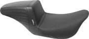 Le Pera Kickflip Seat Black 2-Up Seat BikerTec Vinyl #LK-597BW