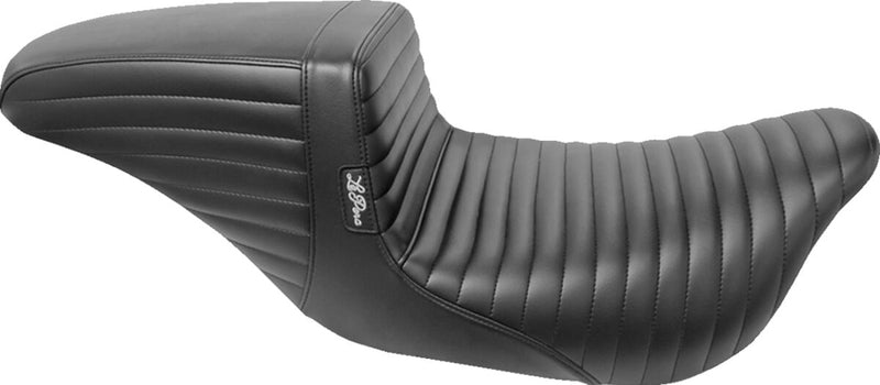 Le Pera Kickflip Seat Black 2-Up Seat BikerTec Vinyl #LK-597PT