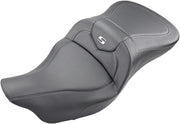 Saddlemen Carbon-Fibre Road Sofa Seat w/o Backrest for 2020-2022 Harley-Davidson Tri-Glide CVO/SE - FLHTCUTGSE and 2009-2024 Harley-Davidson Tri Glide Ultra Classic - FLHTCUTG Motorcycles Black #808-07B-185T