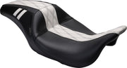 Le Pera Outcast GT Seat Black White Full-Length Vinyl #LK-987GT1