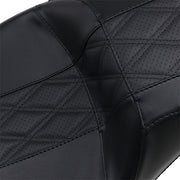 Le Pera Outcast GT Seat Outcast GT-2 Black 2-Up Seat Vinyl #LK-997GT2