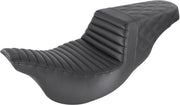 Saddlemen Black Lattice Stitch Step Up Seat for 2008-2024 Harley-Davidson Touring Models #808-07B-176