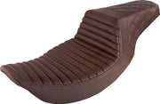 Saddlemen Tuck N Roll Lattice Stitch Step Up Seat for 1997-2007 Harley-Davidson Road King and 2006-2007 Harley-Davidson Street Glide Motorcycles Brown #897-06-176BR