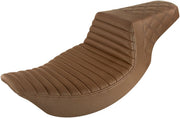 Saddlemen Tuck N Roll Lattice Stitch Step Up Seat for 1997-2007 Harley-Davidson Road King and 2006-2007 Harley-Davidson Street Glide Motorcycles Brown #897-06-176BR
