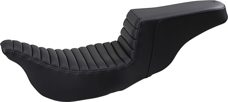 Saddlemen Black Tuck N Roll Extended Reach Step-Up Seat for 2008-2025 Harley-Davidson Touring Models #808-07B-171EXT