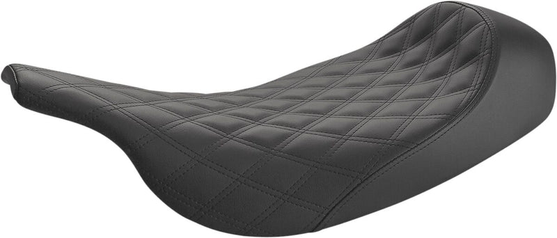 Saddlemen Black Renegade Lattice Stitched Solo Seat for 1997-2007 Harley-Davidson Electra Glide and 1998-2007 Harley-Davidson Road Glide #897-07-002LS