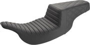 Saddlemen Tuck and Roll Rear Lattice Stitch Step Up Seat for 1997-2007 Harley-Davidson Electra Glide and 1998-2007 Harley-Davidson Road Glide Black #897-07-176