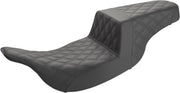 Saddlemen Front Lattice Stitch Step Up Seat for 1997-2007 Harley-Davidson Electra Glide and 1998-2007 Harley-Davidson Road Glide Black #897-07-175