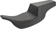 Saddlemen Front Lattice Stitch Step Up Seat for 1997-2007 Harley-Davidson Electra Glide and 1998-2007 Harley-Davidson Road Glide Black