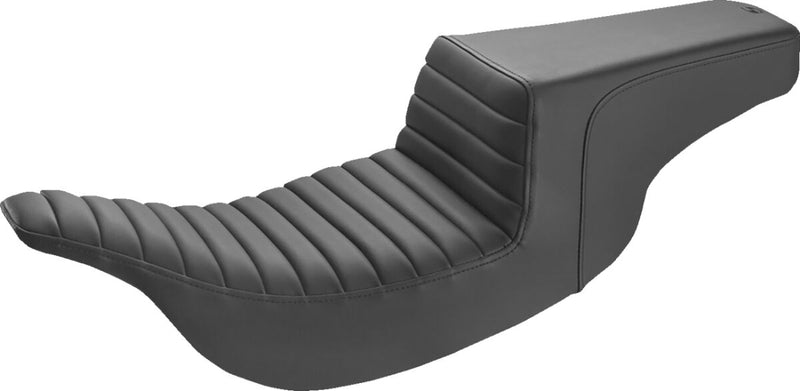 Saddlemen Horizontal Tuck and Roll Step Up Seat for 1997-2007 Harley-Davidson Touring Models Black #897-07-171