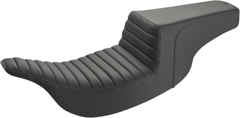 Saddlemen Horizontal Tuck and Roll Step Up Seat for 1997-2007 Harley-Davidson Touring Models Black #897-07-171