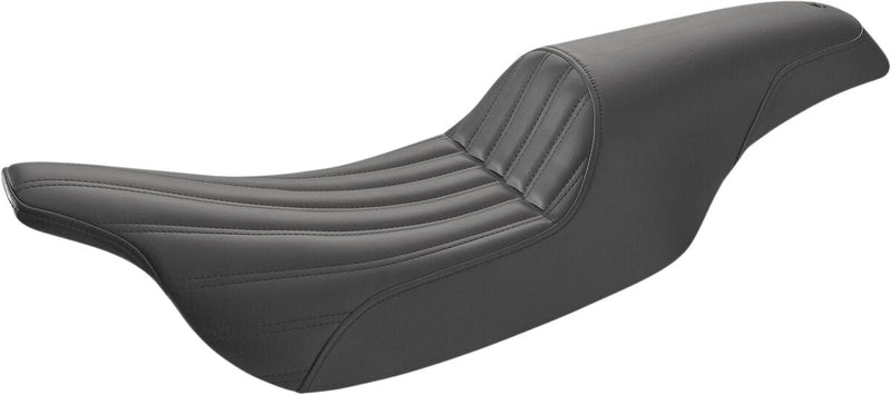 Saddlemen Knuckle Profiler™ Seat - Each, Saddlehyde™, One-Piece - Black for Harley-Davidson Touring 1997-2007