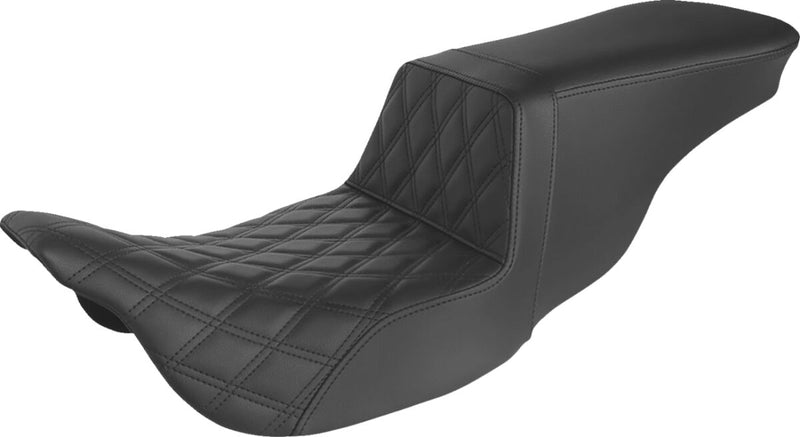 Saddlemen Tour Step-up Seat - Each, Saddlehyde™, 2-Up Seat - Black for Harley-Davidson Touring & Trike 2008-2024