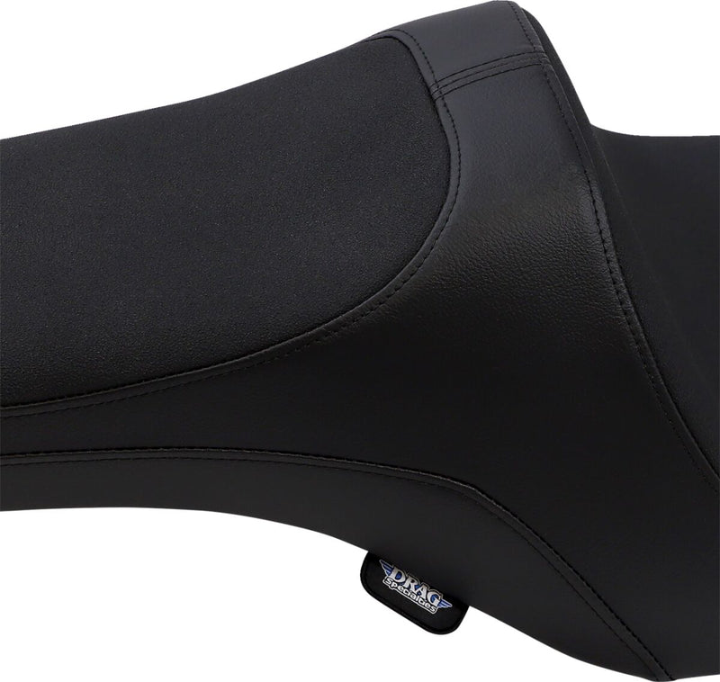 Drag Specialties Black Smooth Predator III Slip Stop Seat for 2008-2025 Harley-Davidson Touring Motorcycles