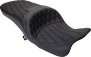 Drag Specialties Seats Freedom Touring Seat Black 2-Up Seat Vinyl #0801-1481