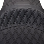 Drag Specialties Seats Freedom Touring Seat Black 2-Up Seat Vinyl #0801-1481