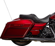 Drag Specialties Seats Freedom Touring Seat Black Silver 2-Up Seat Vinyl #0801-1482
