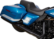 Drag Specialties Seats Predator 1-Up Seat Black Leather Vinyl #08011493