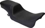 Drag Specialties Seats Performance Predator 2-Up Seat Black Leather Vinyl #08801-1495