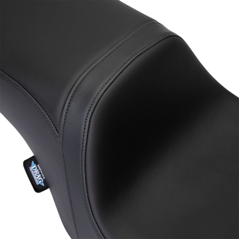 Drag Specialties Seats Performance Predator 2-Up Seat Black Leather Vinyl #08801-1495