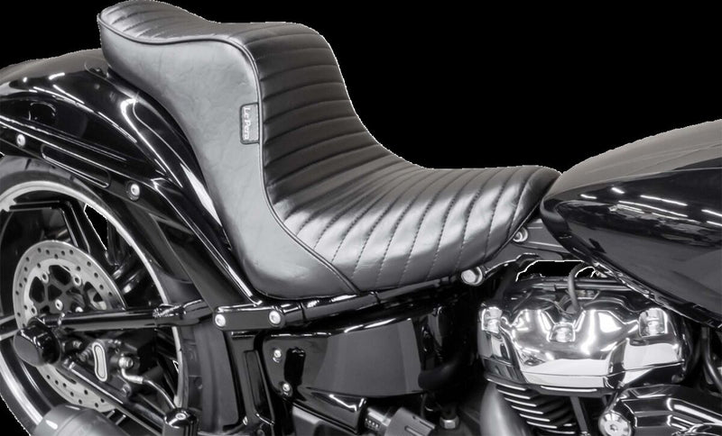 Le Pera Tailwhip Daddy Long Legs Seat Black Blue 2-Up Seat BikerTec Each
