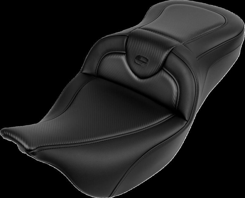 Saddlemen Roadsofa™ Standard Reach Seat - Saddlehyde™, 2-Up Seat - Black for Harley-Davidson Touring 2008-2024