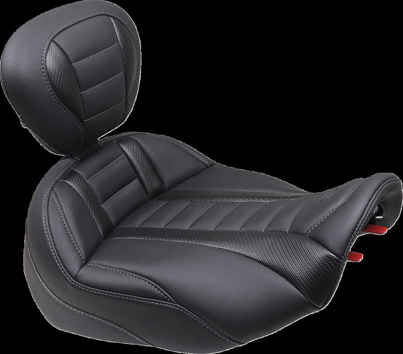 Mustang Deluxe Touring Solo Seat for 2023-2026 Harley-Davidson Black Vinyl