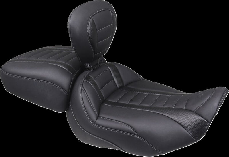 Mustang Deluxe Touring Solo Seat for 2023-2026 Harley-Davidson Black Vinyl #89401GM