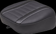 Mustang Deluxe Touring Passenger Seat for 2023-2026 Harley-Davidson Black Grey Vinyl #88402GM