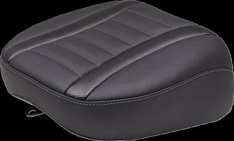 Mustang Deluxe Touring Passenger Seat for 2023-2026 Harley-Davidson Black Grey Vinyl #88402GM