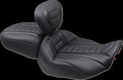 Mustang Deluxe Touring Passenger Seat for 2023-2026 Harley-Davidson Black Grey Vinyl #88402GM
