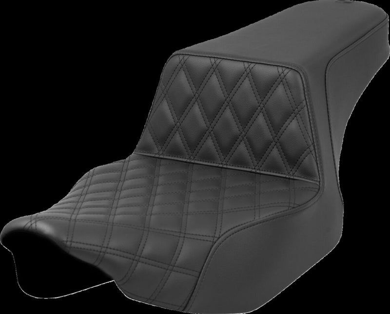 Saddlemen Step-up Seat - 2-Up Seat, Each, Saddlehyde™ - Black for Harley-Davidson Touring 2023-2026