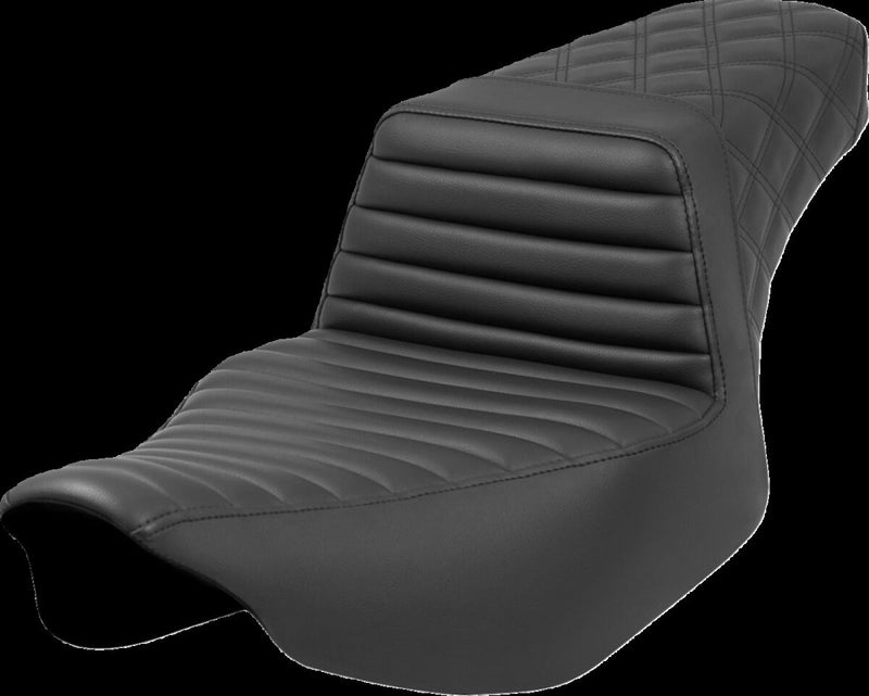 Saddlemen Step-up Seat - Saddlehyde™, Each, 2-Up Seat - Black for Harley-Davidson Touring 2023-2026