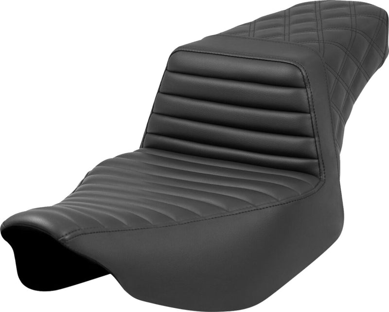Saddlemen Step-up Seat - 2-Up Seat, Saddlehyde™, Each - Black for Harley-Davidson Touring 2023-2026